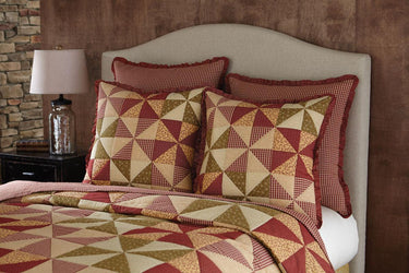 Mill Village Patchwork Euro Sham - Park Designs - The Fox Decor